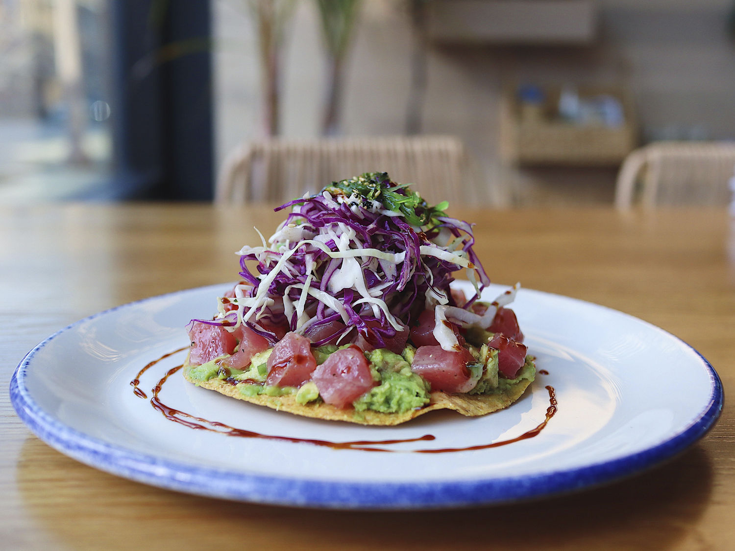 Tuna Tostada at Yellowbelly